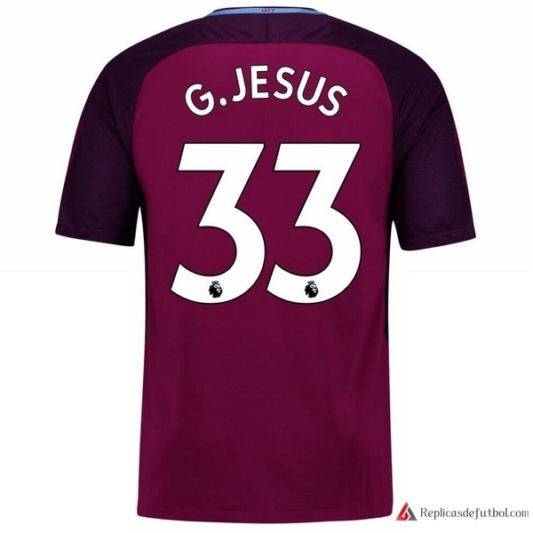 Camiseta Manchester City Segunda equipación G.Jesus 2017-2018
